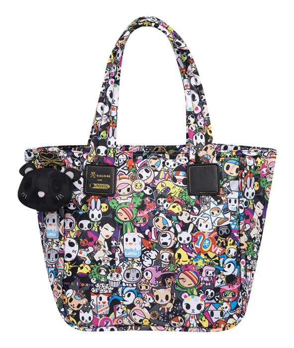 Tokidoki newest Lesportsac Nuvola Tote Tulipets with Cat Charm