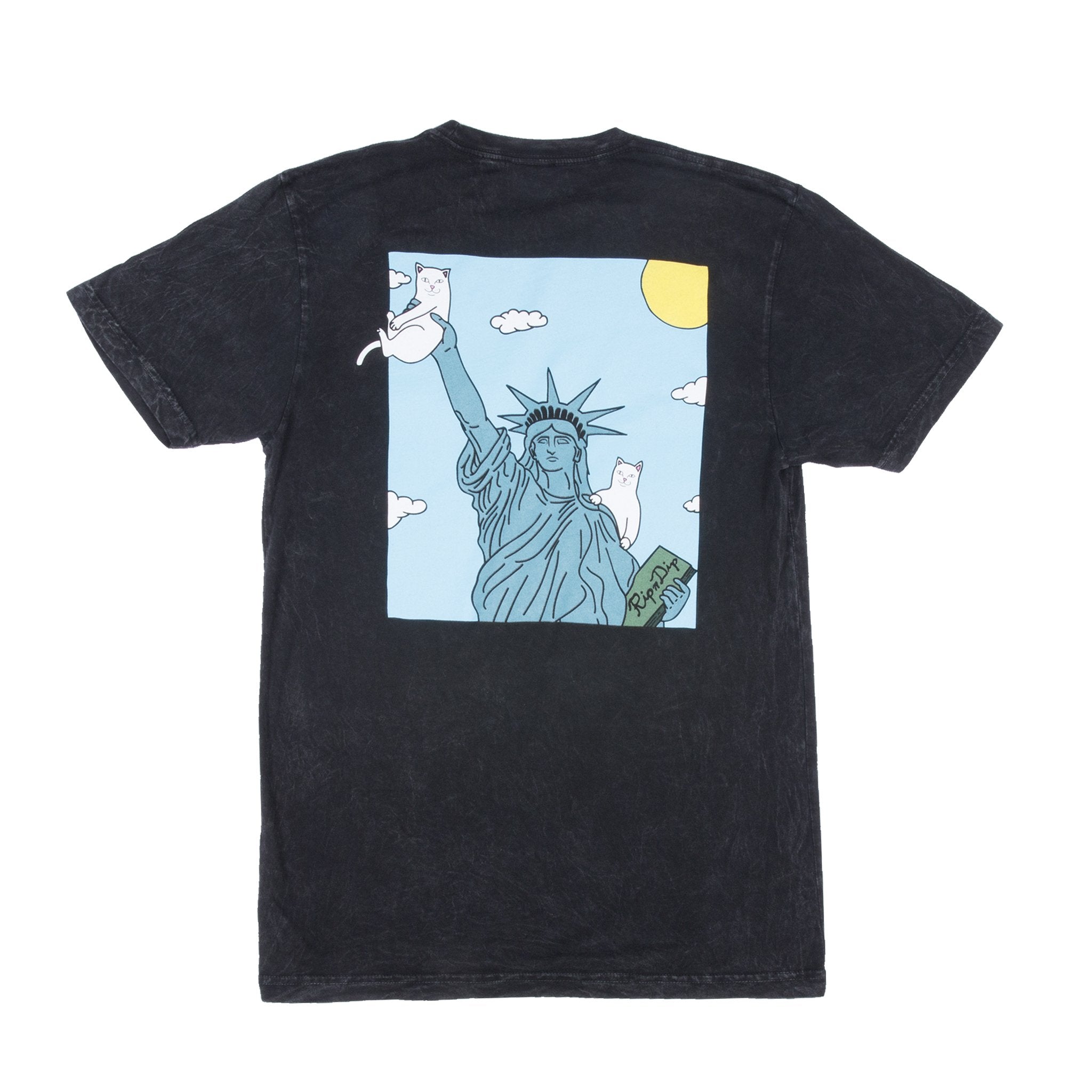 RIPNDIP - Liberty Men's Tee, Black Mineral Wash – The Giant Peach