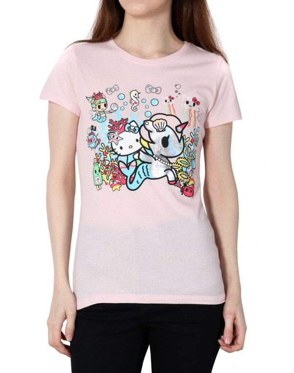 Tokidoki X Hello Kitty - Pearl Kitty Women's Tee, Pink – The Giant Peach