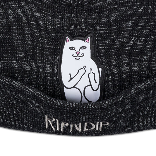 RIPNDIP - Lord Nermal Pom Beanie, Black/Charcoal