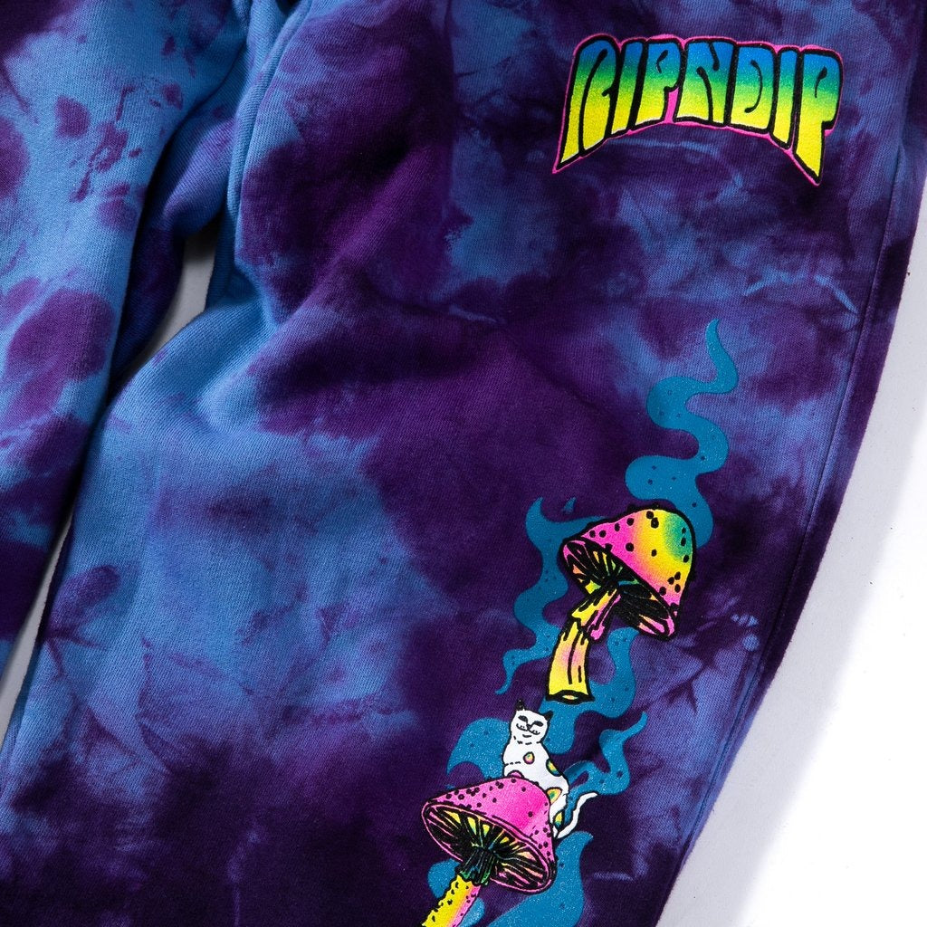 RIPNDIP Psychedelic Sweatpants Purple Tie Dye The Giant Peach