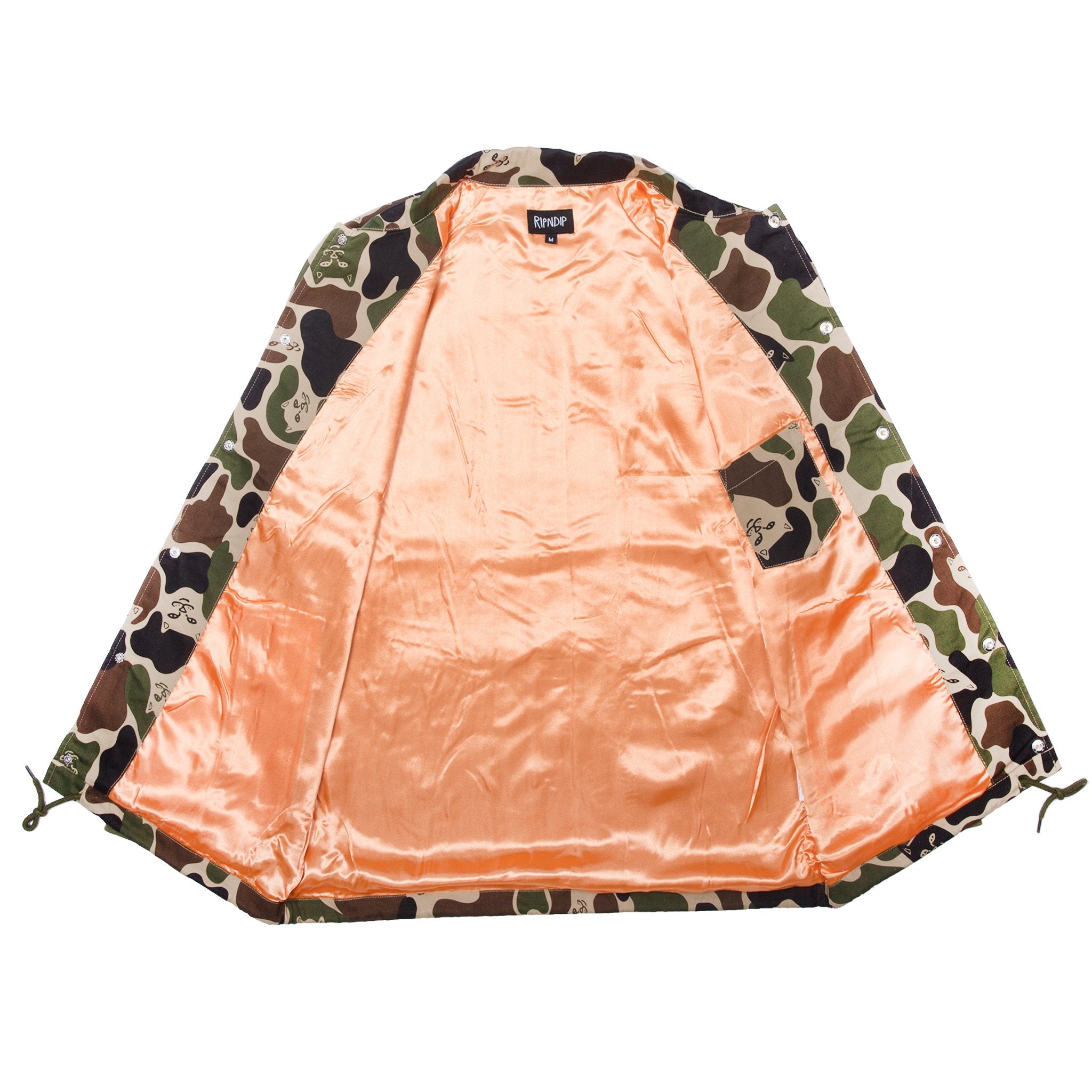 RIPNDIP - Prayer Hands Men's Twill Jacket, Army Camo – The Giant Peach