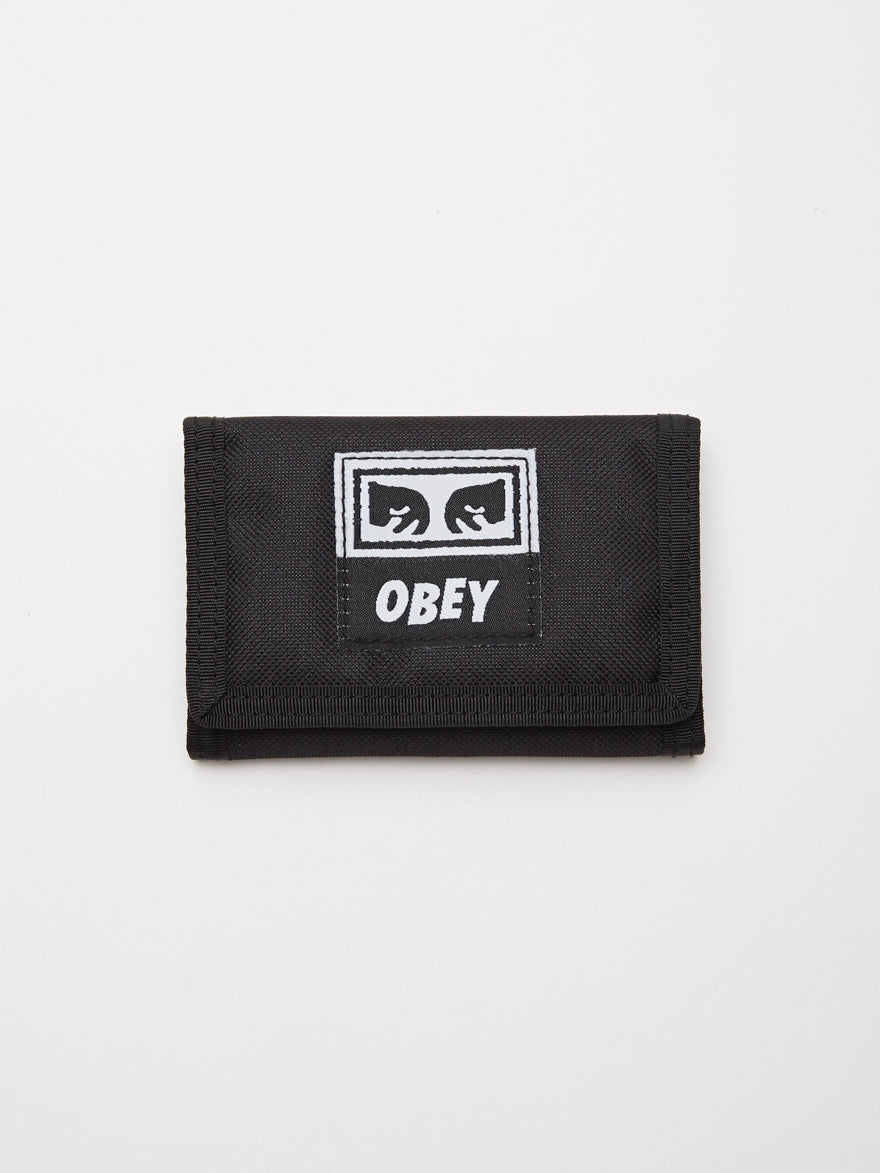 Xoxo Fold Wallet on A String, Black