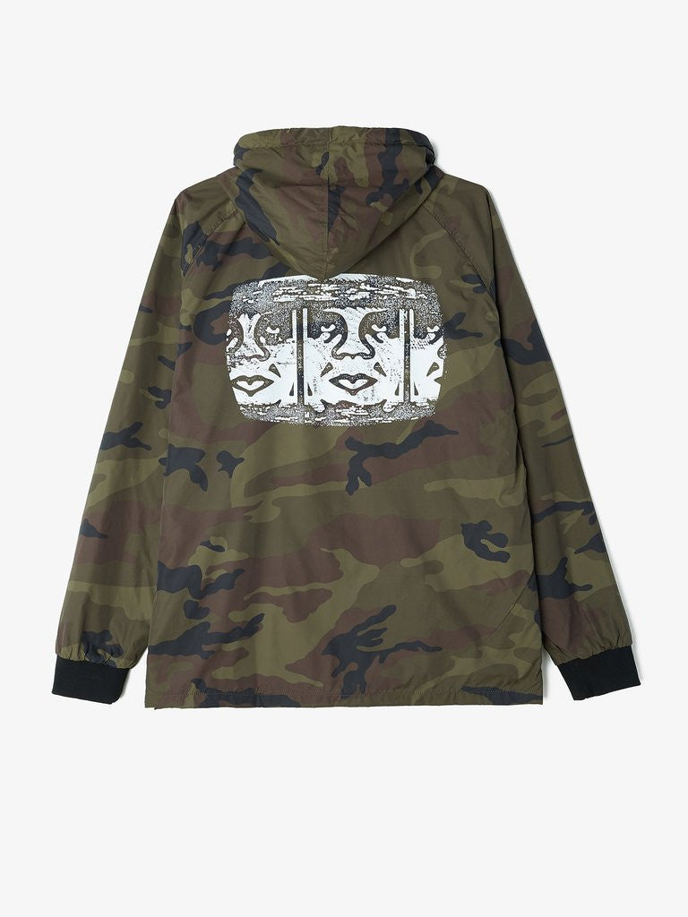 OBEY - Channel Zero Hooded Men's Coaches Jacket, Camo – The Giant Peach