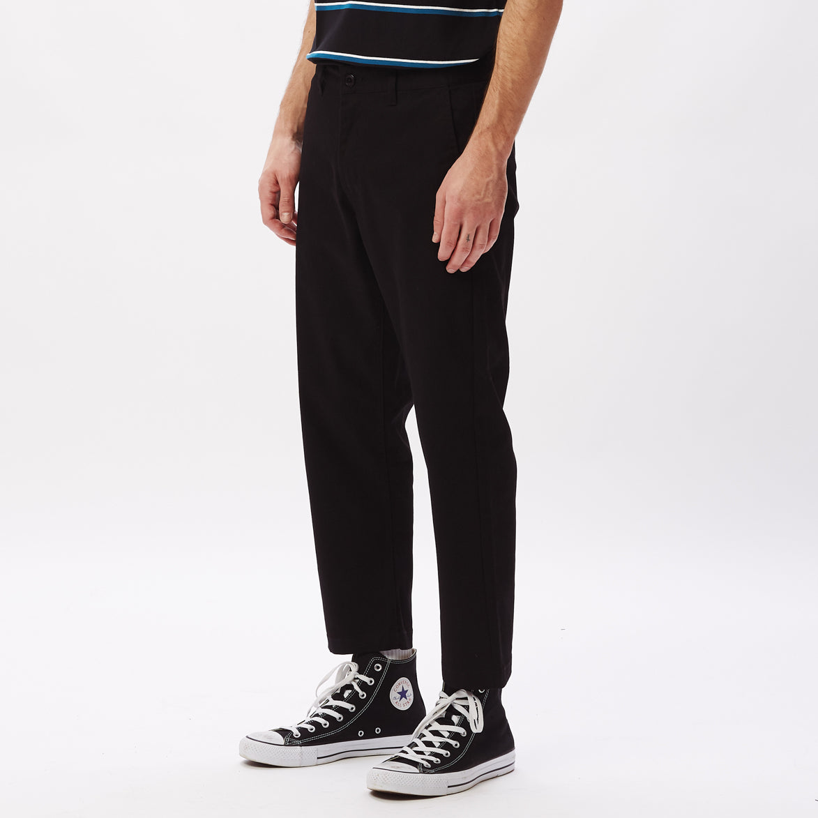 Obey Straggler Flooded Pants Black The Giant Peach