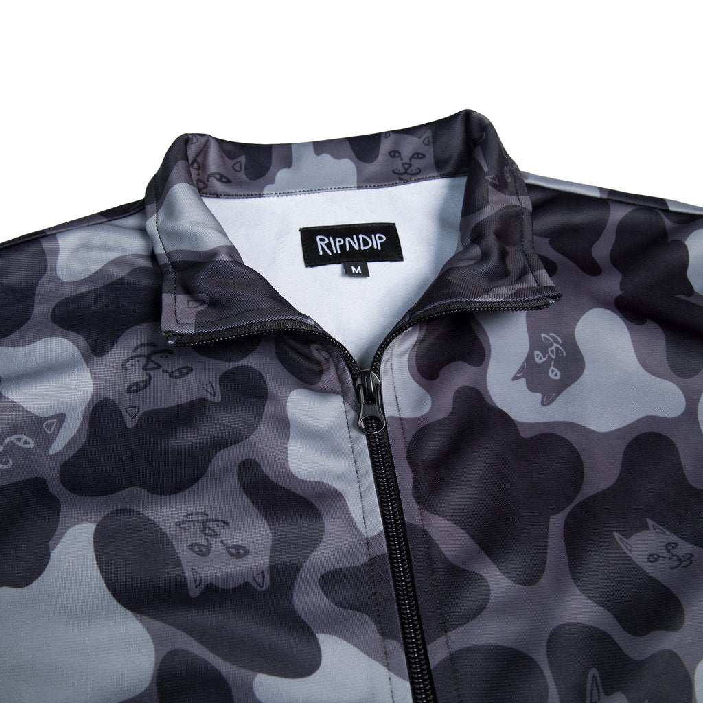 RIPNDIP - Nerm Camo Men's Track Jacket, Blackout Camo – The Giant