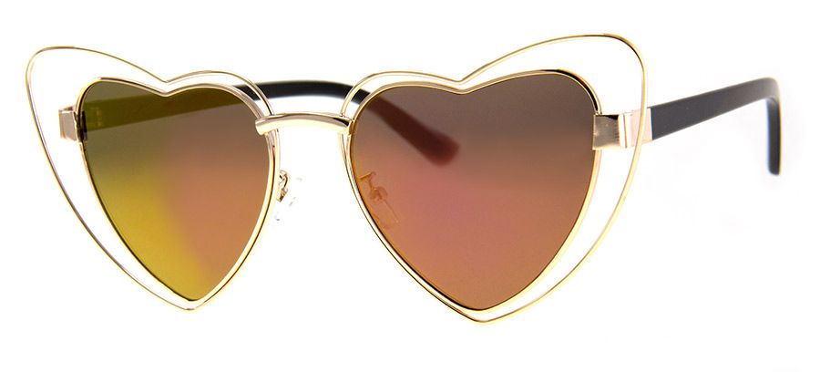 Metal Heart Shaped Glasses – Glitzy Glam Home Decor