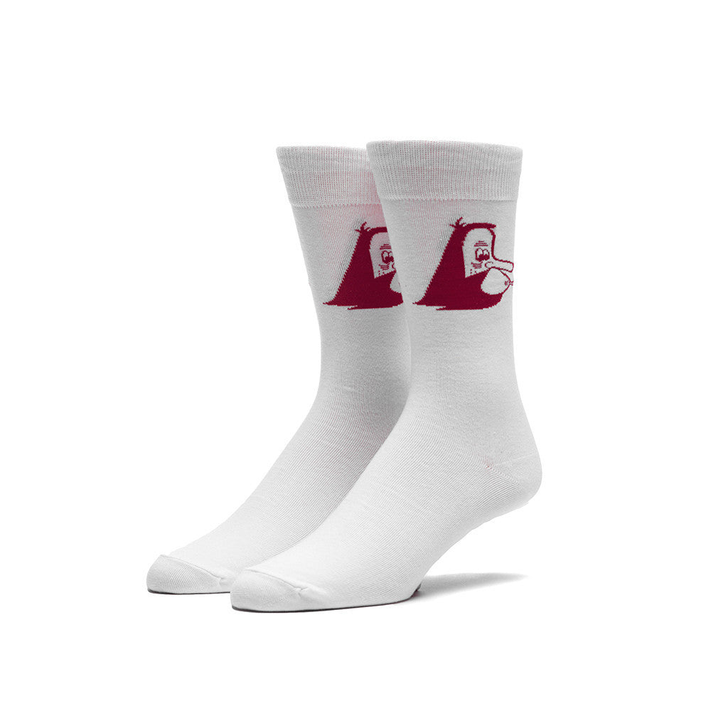 HUF - Barry McGee Socks, White