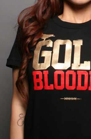 Gold Blooded (Men's Black/Red Crewneck Sweatshirt) – Adapt.