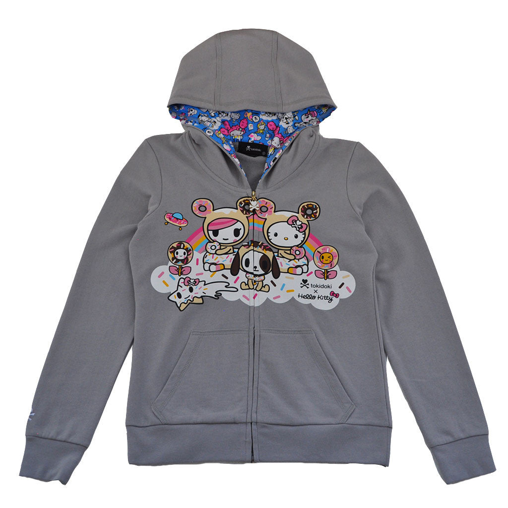 tokidoki - Hello Donuts Women's Hoodie, Grey – The Giant Peach