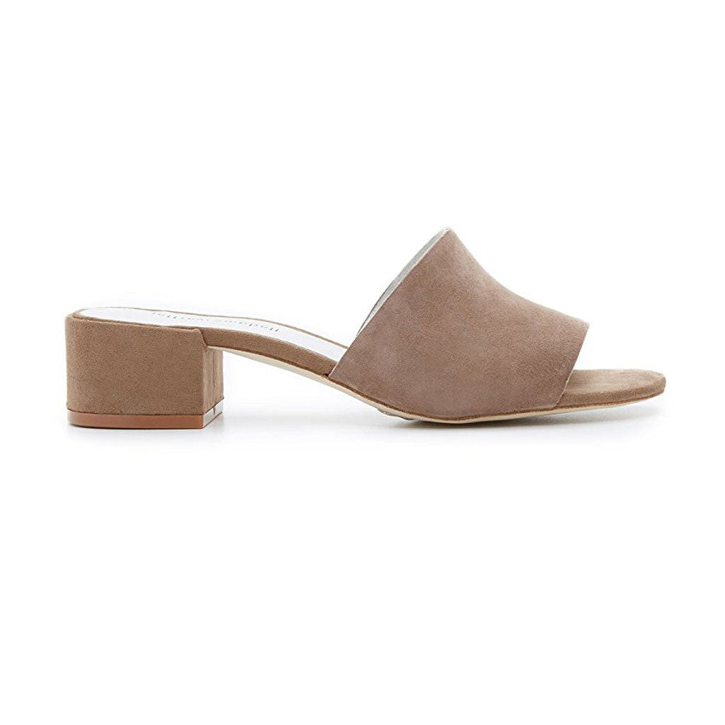 Jeffrey Campbell - Beaton Mules, Nude Suede – The Giant Peach