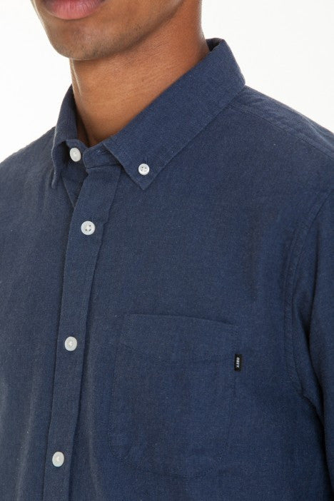 OBEY - Adams Woven Men's Shirt, Heather Navy - The Giant Peach