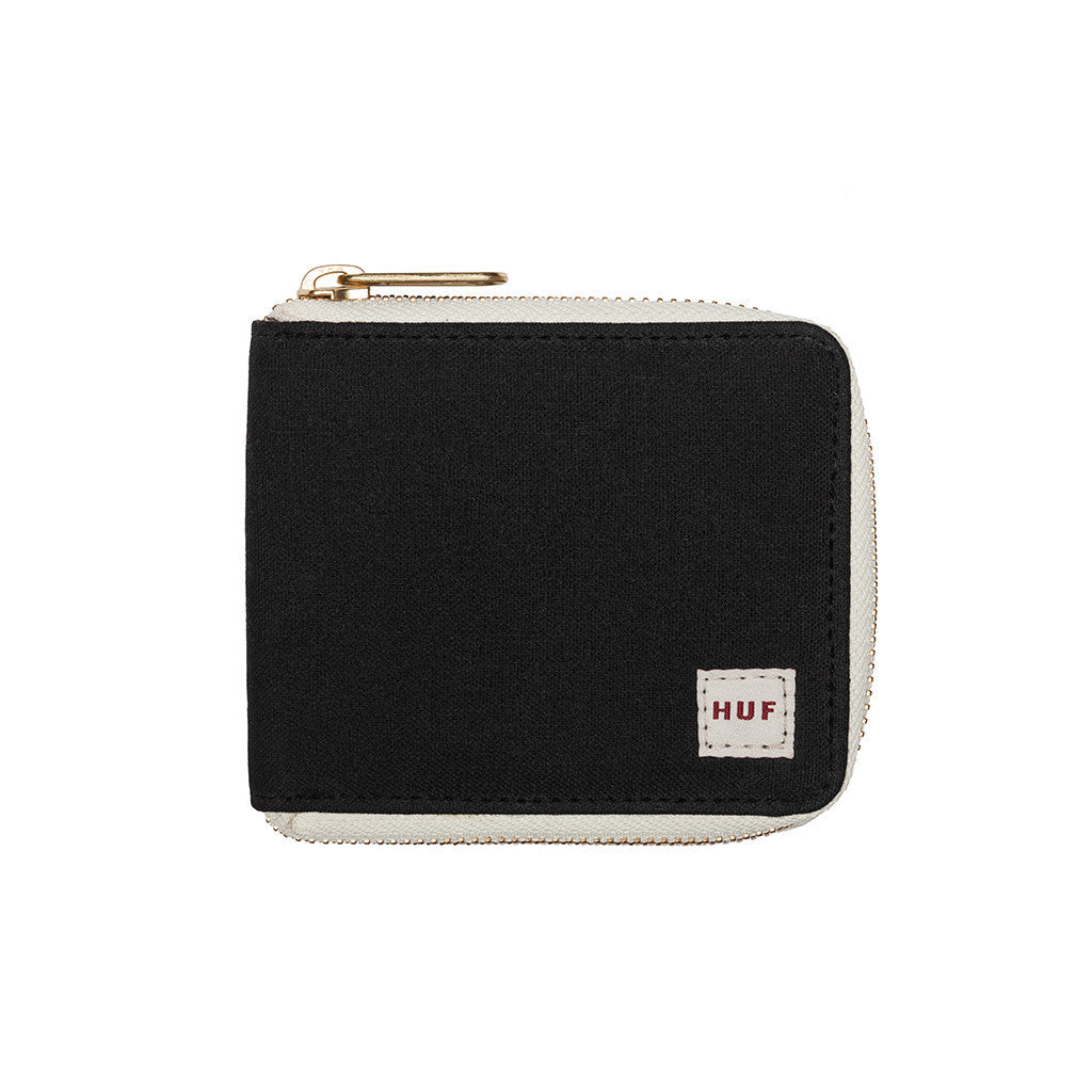 HUF - Full Zip Wallet, Black