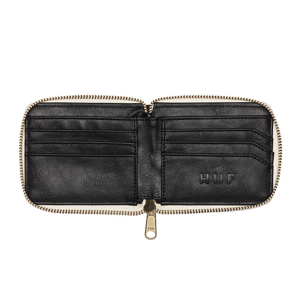 HUF - Full Zip Wallet, Black